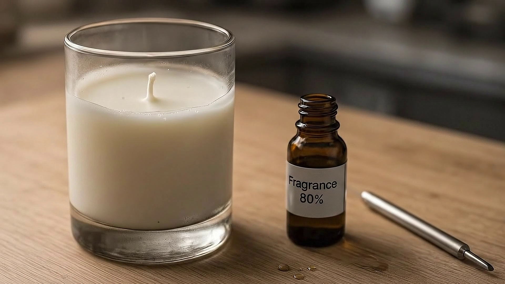 Bougies terminées après accompagnement