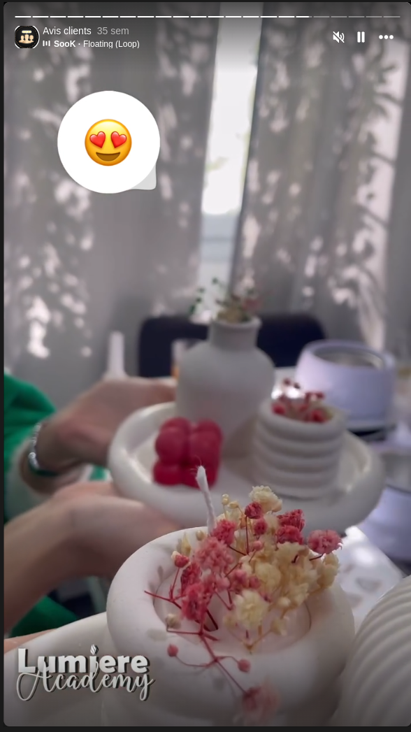 Résultat d'atelier de fabrication de bougies