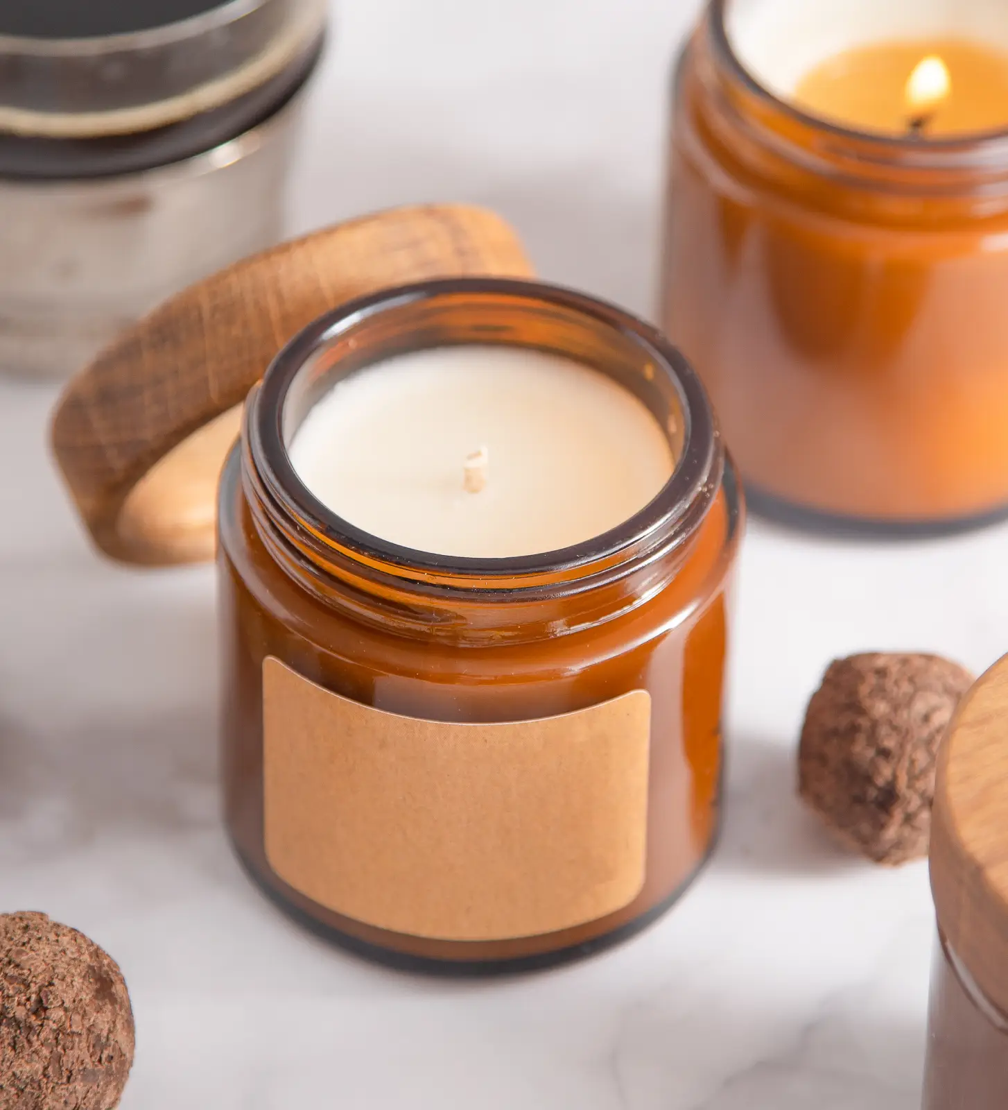 Bougies artisanales personnalisées